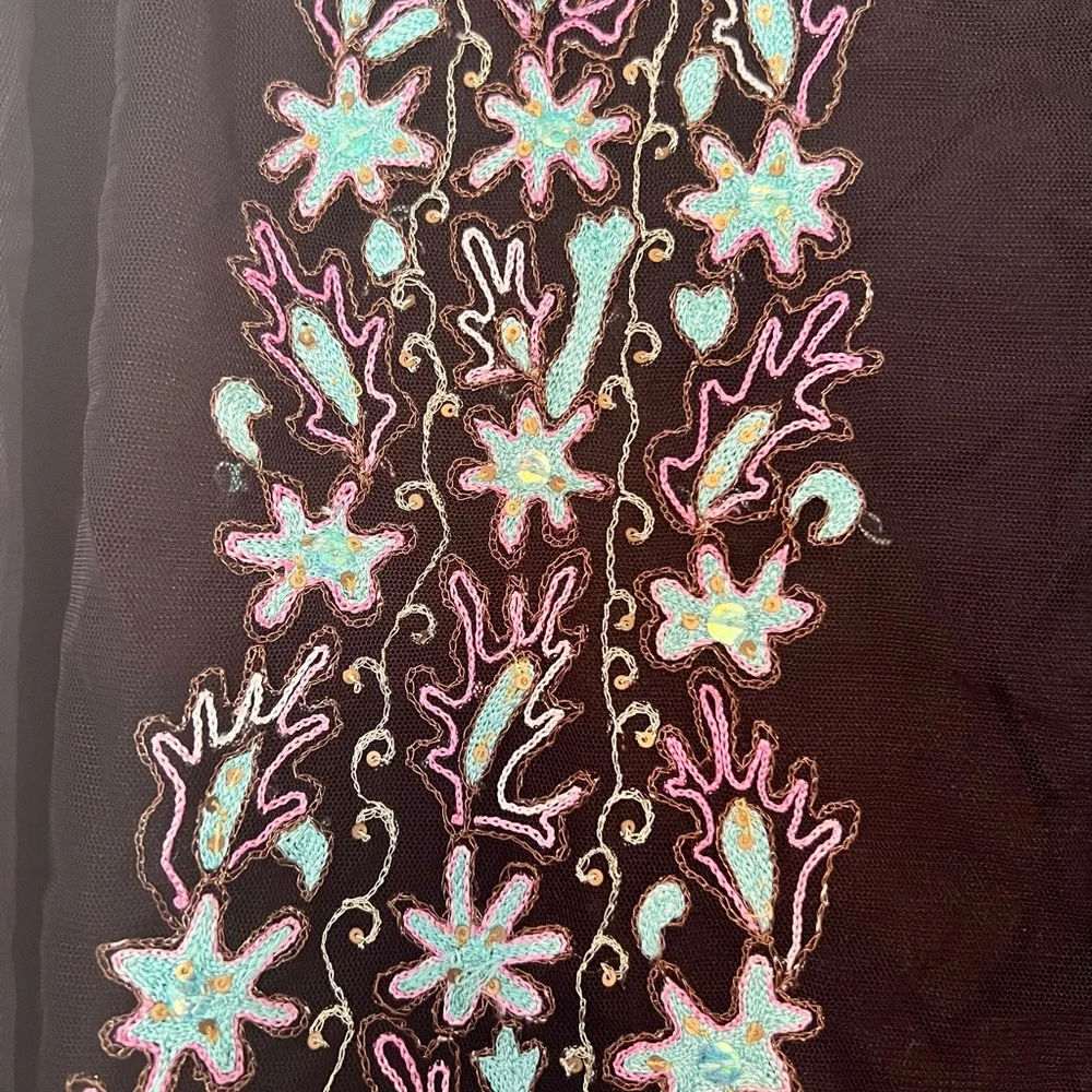 Vintage Athropologie Embroidered Skirt - Women’s size 4 - Picture 7 of 8